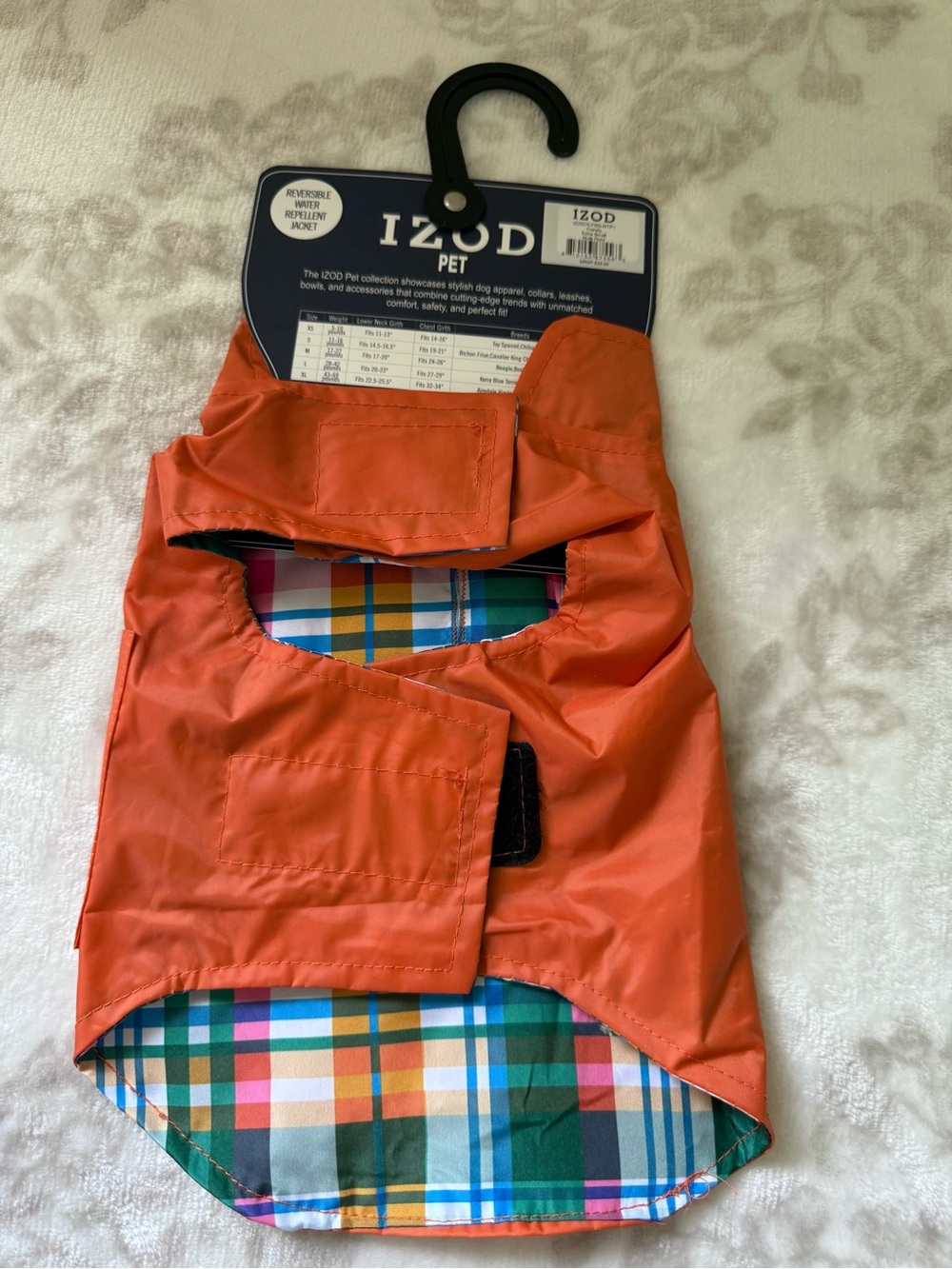 IZOD Pet Reversible Water Repellent Dog Jacket XS